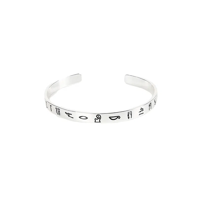 大英博物馆 埃及系列象形文字 密语 铜镀银 手环 男女同款情侣款