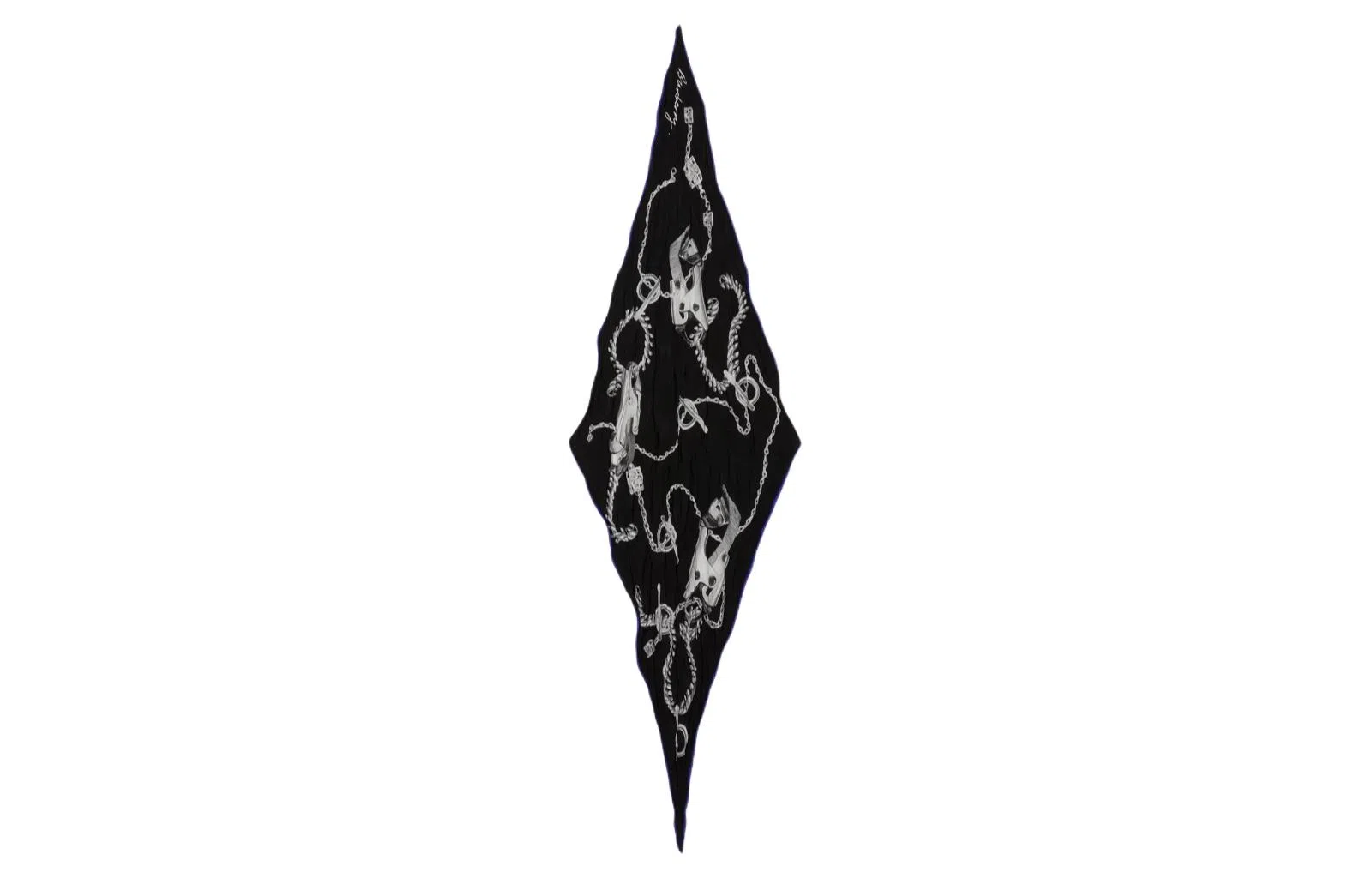 Burberry Printed Silk Scarf Black