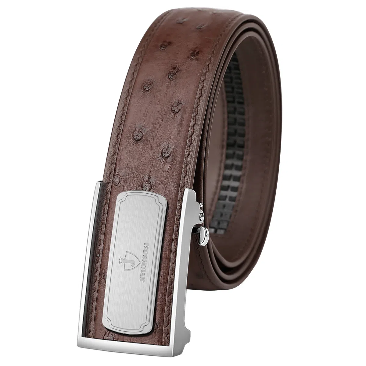 杰伦欧斯 自动扣商务钢扣 头层牛皮 皮带 男款