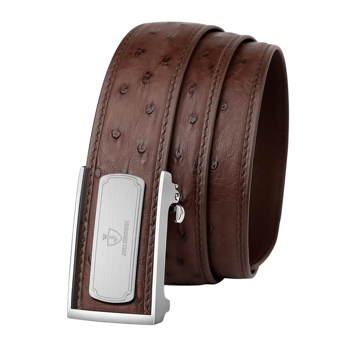 杰伦欧斯 自动扣商务钢扣 头层牛皮 皮带 男款