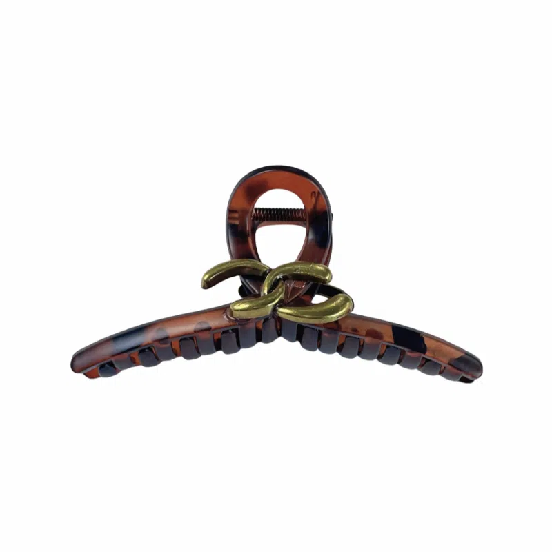 尚先生 法式亚克力高级感抓夹字母鲨鱼夹时尚小香风通勤后脑勺盘发 发夹 女款