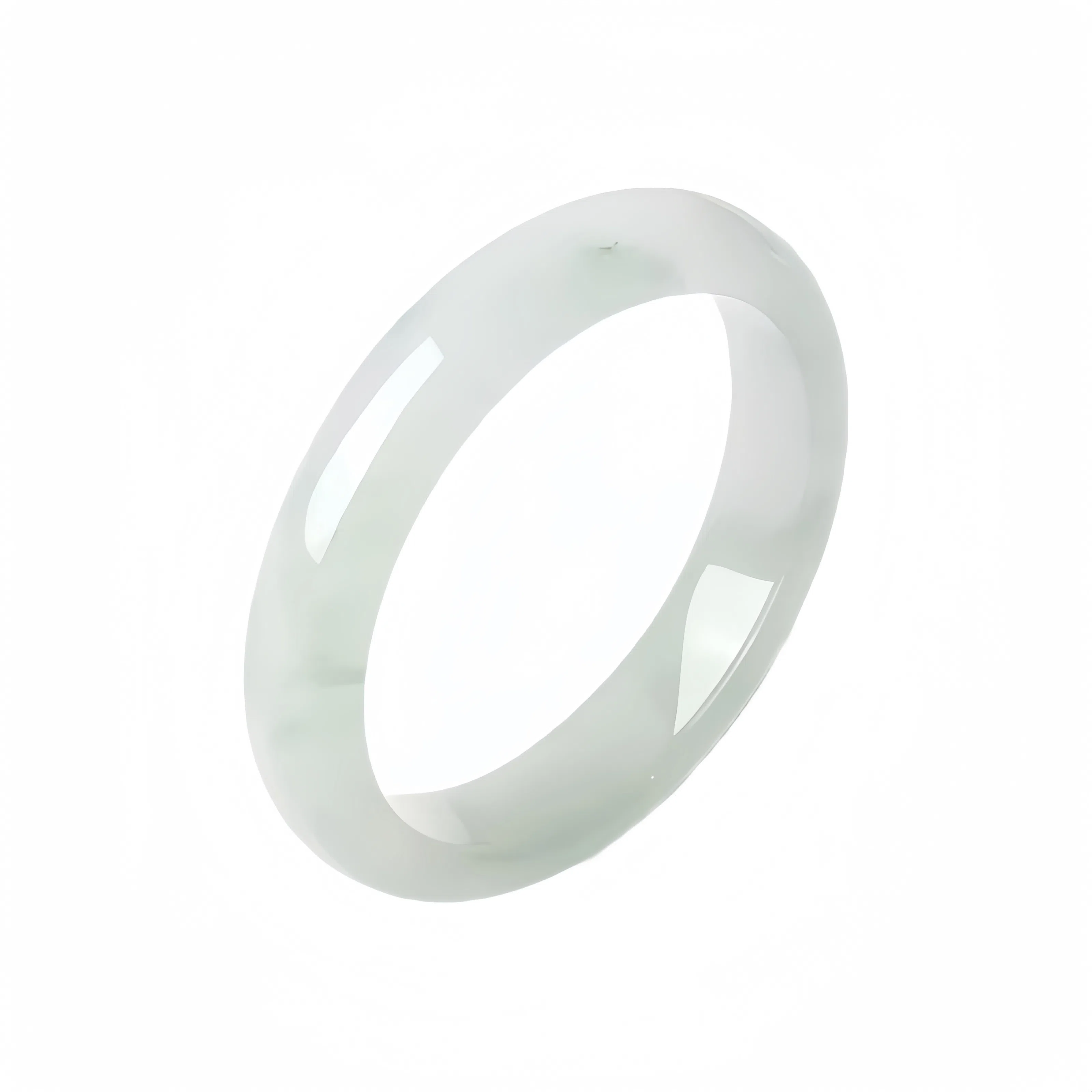 七小匠 清冷感 国潮风 复古 新中式汉服旗袍 百搭 青山黛 贵妃镯 玉髓 玉石手镯 女款