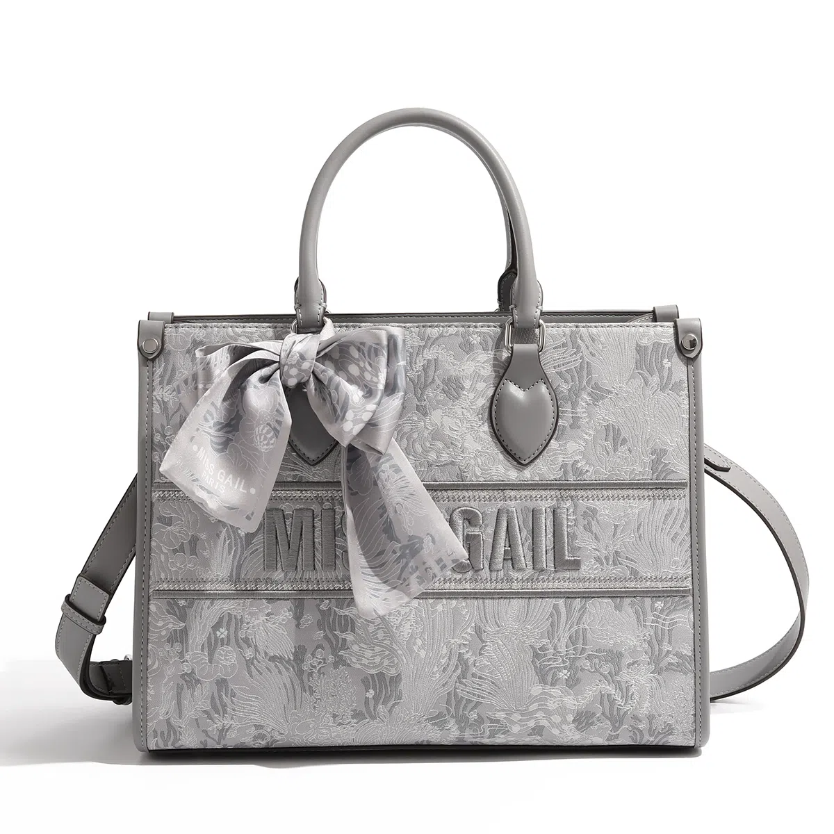 MISS GAIL Embroidered Tote Bag