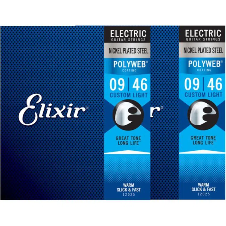 Elixir POLYWEB Standard Electric Guitar Strings Nickel Steel Core