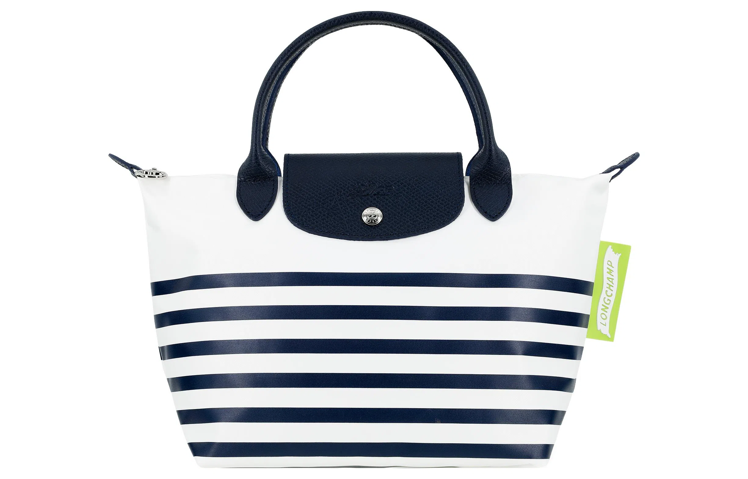 Longchamp Le Pliage 23 Navy White