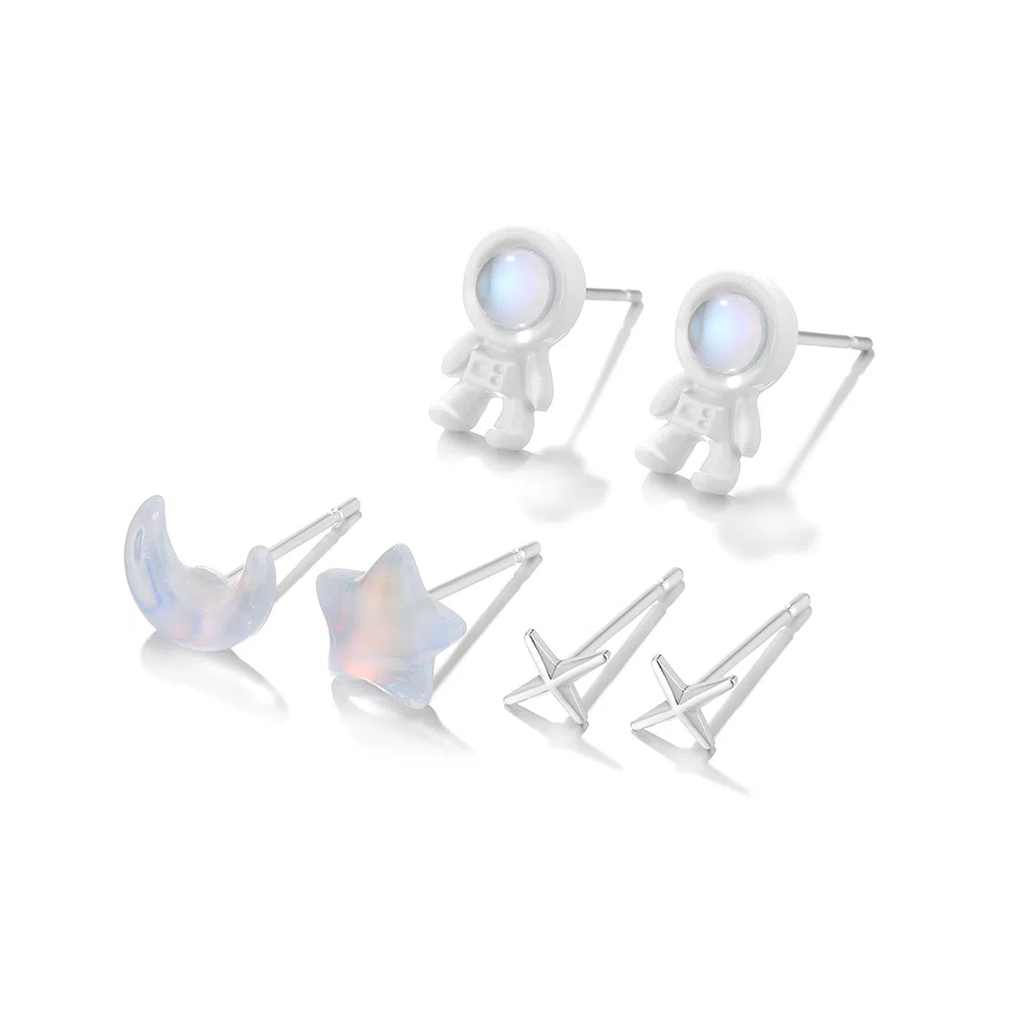 珂里 星空炫彩气质小巧可爱 合金 耳钉 女款