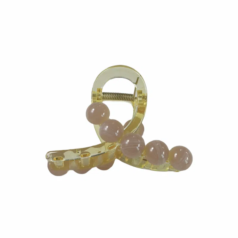 尚先生 春夏新款透黄色亚克力抓夹小清新温柔后脑勺 发夹 女款