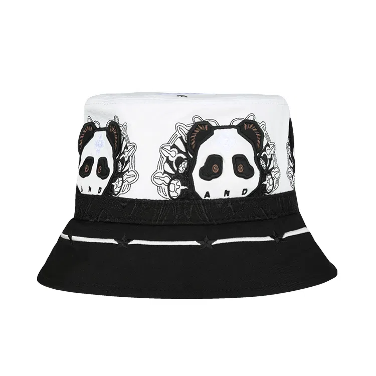 SWOFCARE Panda Embroidery Bucket Hat
