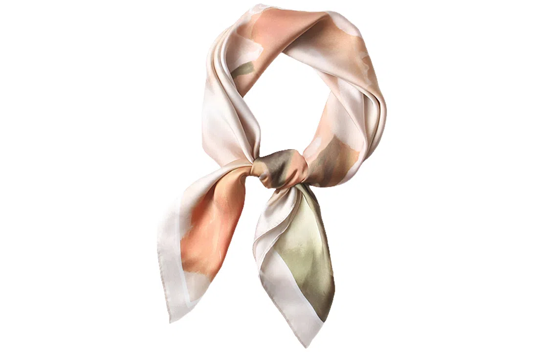 优幽兰 清新淡雅四季通用搭配衬衫洋气护颈高级感印花中国风穿搭 丝巾 女款