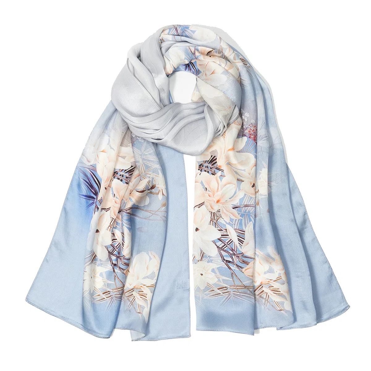 上海故事 丝韵百合 桑蚕丝 丝巾 女款 礼盒装