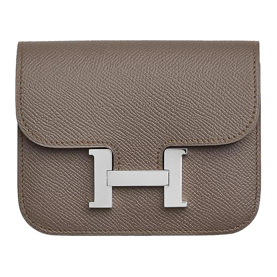 HERMES Constance Slim Epsom 8F Gris tain