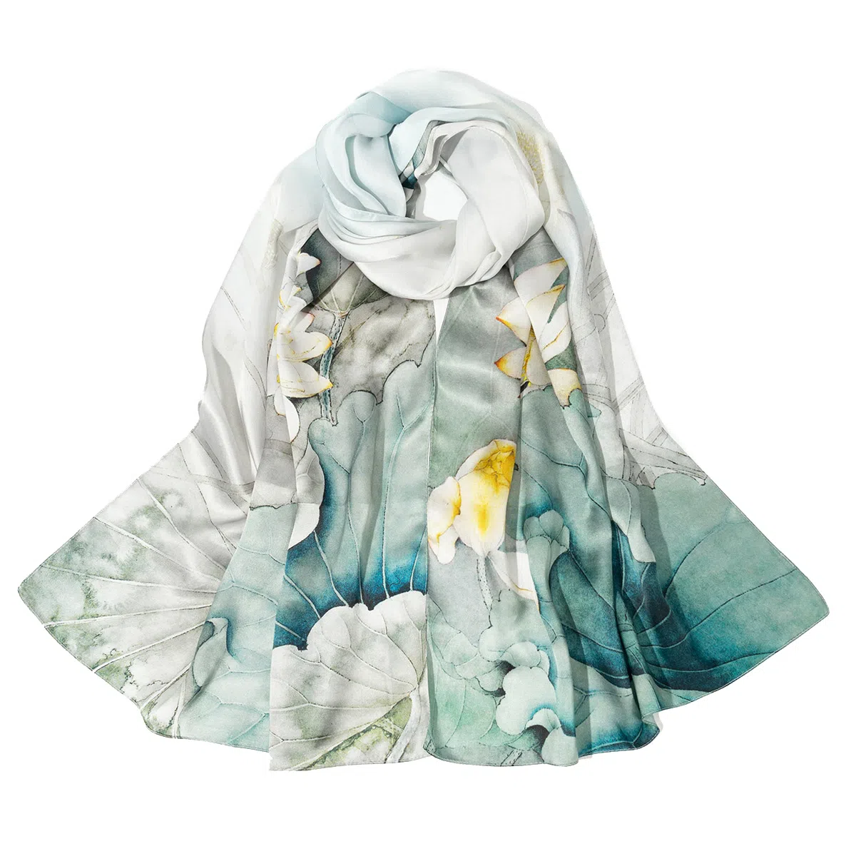 上海故事 真丝方巾 春望 桑蚕丝 丝巾 女款 礼盒装