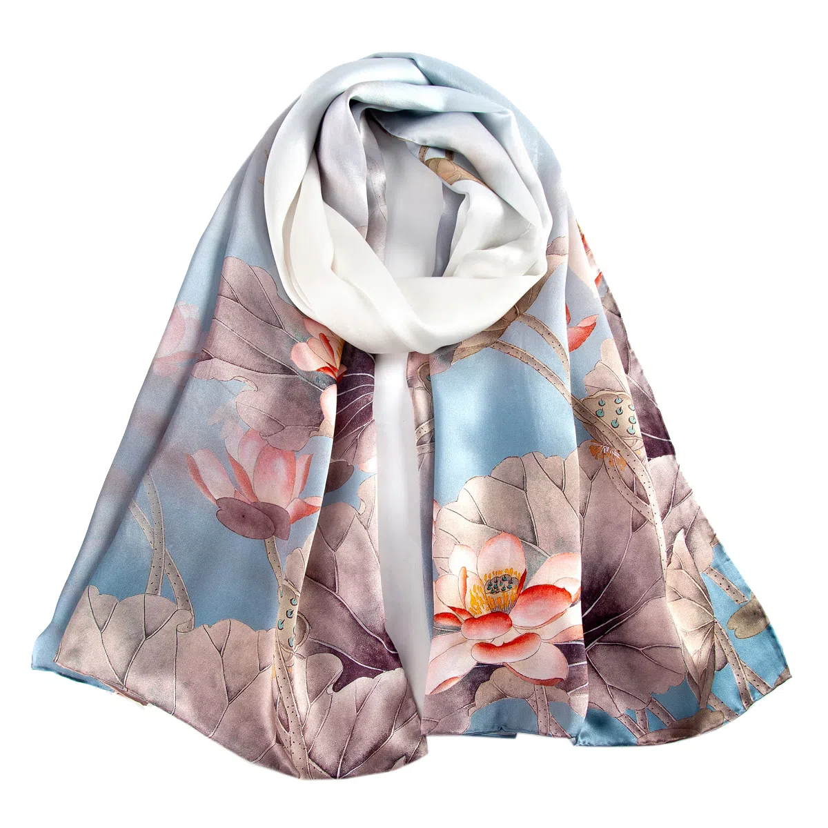 上海故事 真丝方巾 春望 桑蚕丝 丝巾 女款 礼盒装