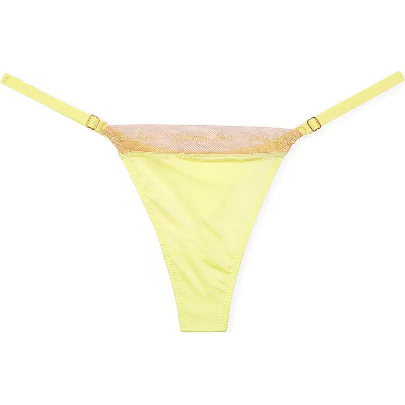 Victoria's Secret PINK VERY SEXY Logo EmbroideryAdjustableThongPantyCw 1
