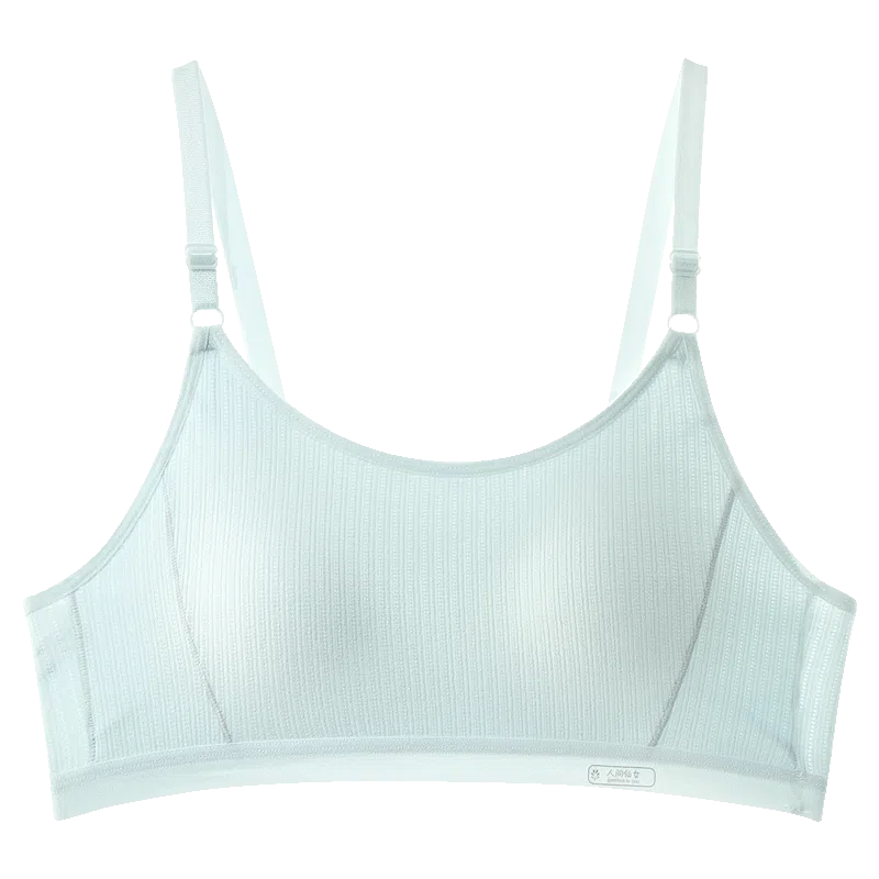 俏佳人 少女二阶段透气小背心高中生防震文胸 女款