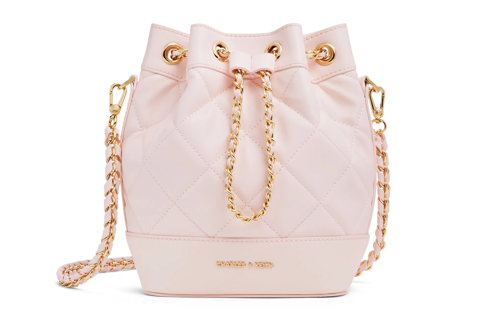 Charles & Keith Quilted Chain Backpack