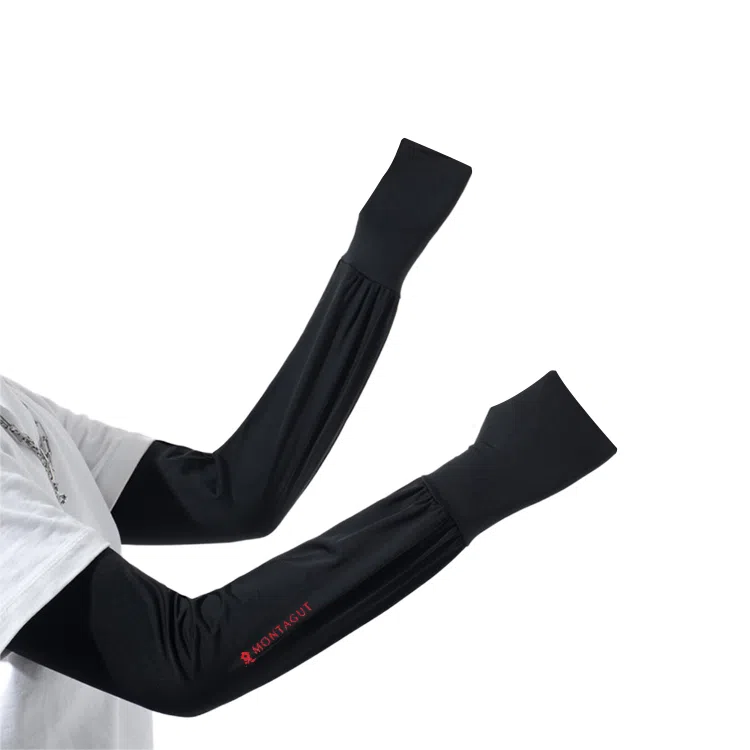 梦特娇 夏季轻薄宽松露指护臂 户外防紫外线冰丝灯笼 防晒袖 女款