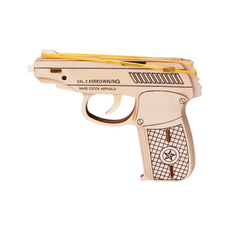 欧洛伊 木制蝴蝶折叠爪子刀拼图 拼装模型