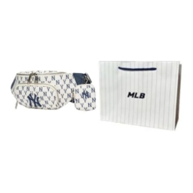 MLB Monogram Cream White