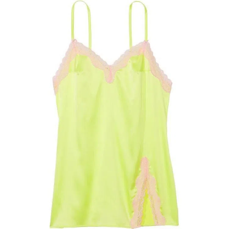 Victoria's Secret Tease Satin Lace-Trim Mini Slip V