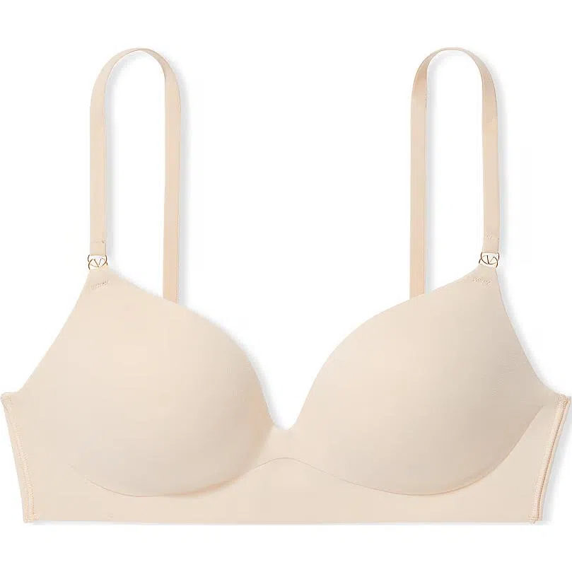 Victoria's Secret PINK LOVE CLOUD Wireless Push-Up BraMarzipan