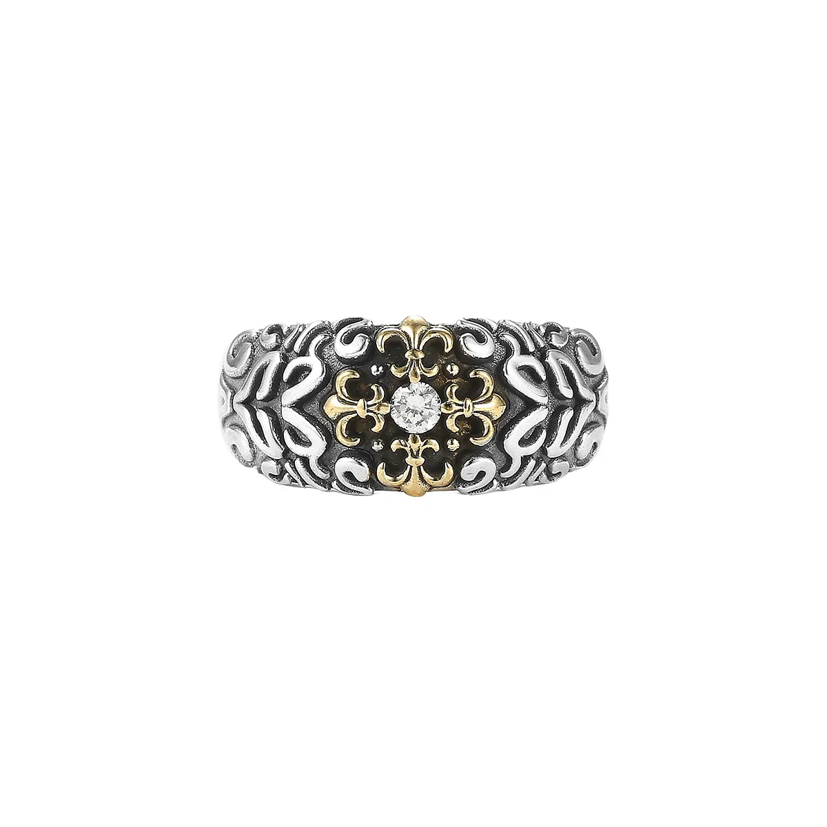 Ruibeila 925 Silver Cross Ring