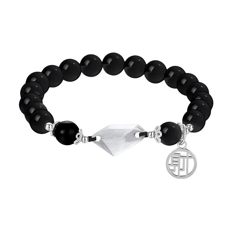 秦福炫 三生石 财牌 转运珠 高级感 国潮新中式 玛瑙 手串 男款