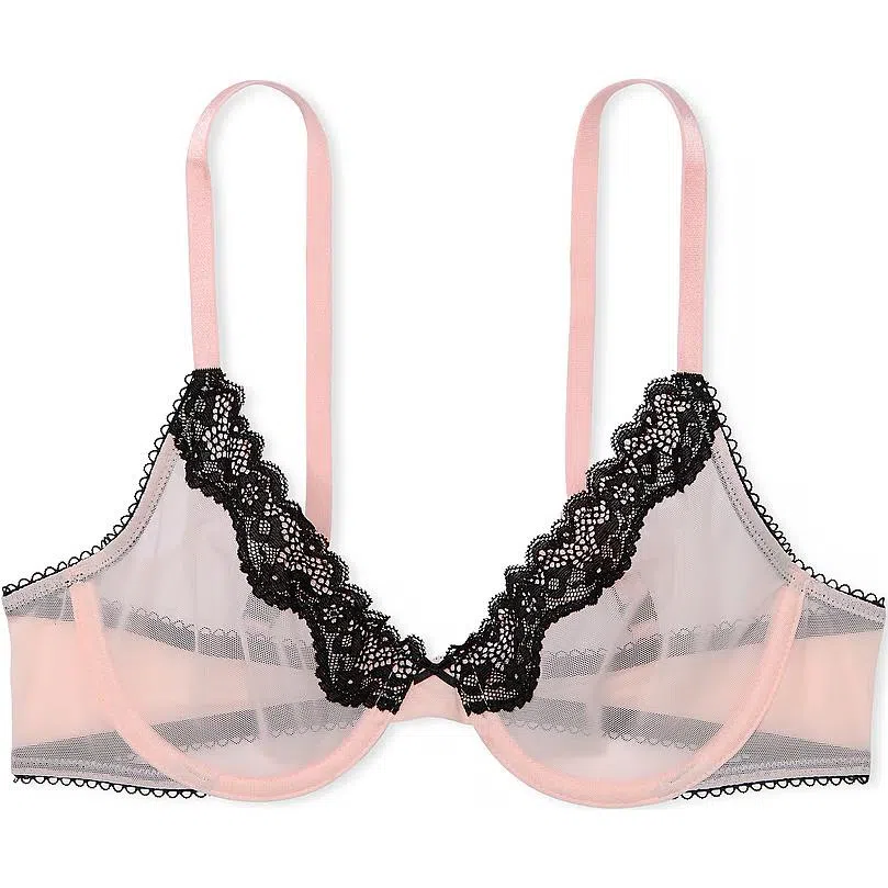 Victoria's Secret PINK 9472 Tease Unlined Demi BraPurest Pink