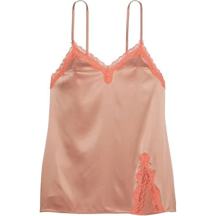 Victoria's Secret Tease Satin Lace-Trim Mini SlipMacaron V