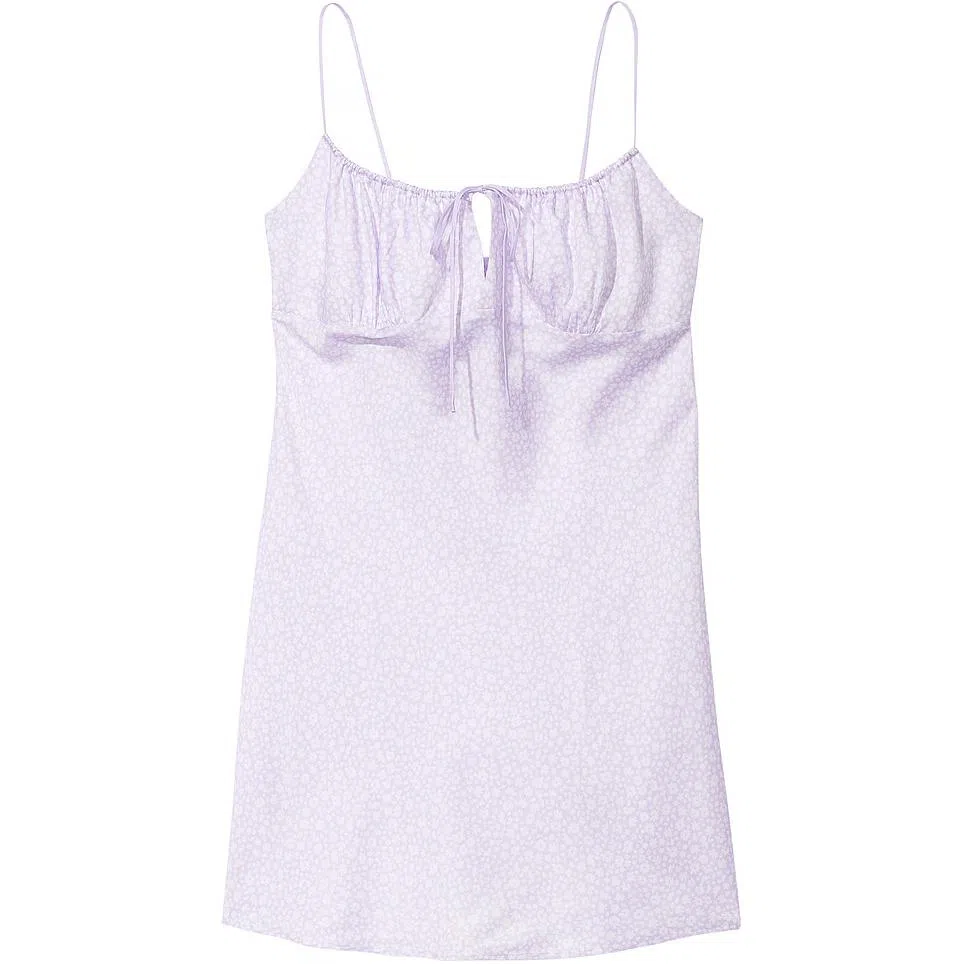 Victoria's Secret PINK PINK TENCEL SLIP DRESSPastel Lilac Ditsy Floral