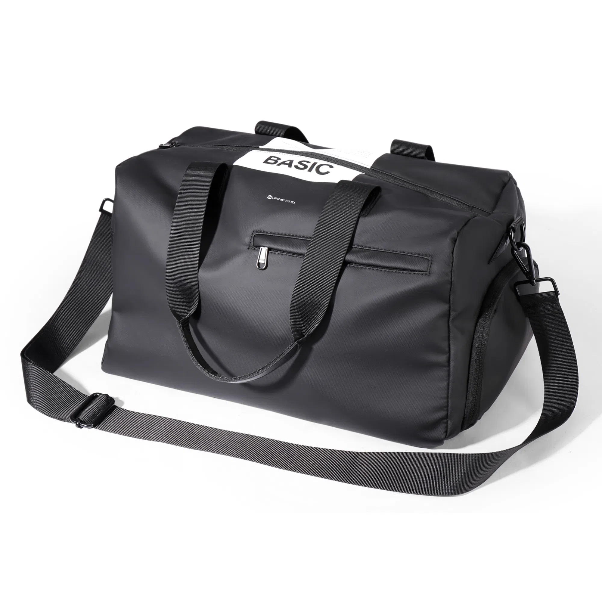 阿尔派妮 运动大容量干湿分离独立鞋仓训练短途出差 织物 瑜伽包健身包 大号 男女同款情侣款 黑色/白色