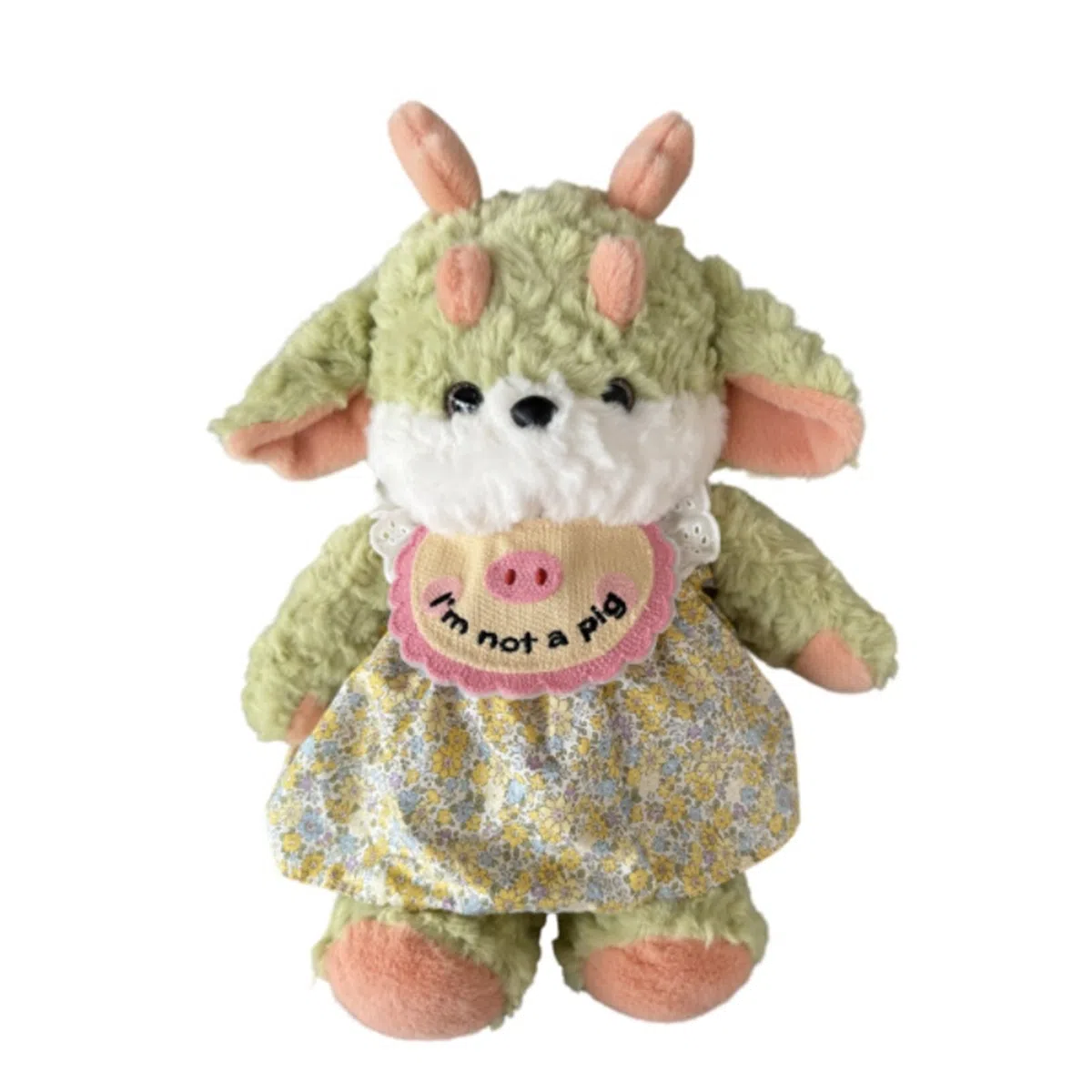 公主恋人 围兜穿衣角龙 哄睡抱枕 玩偶 毛绒公仔