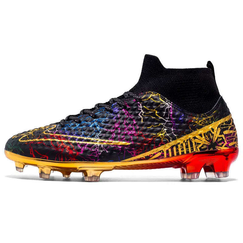 双星八特 舒适百搭 防滑减震耐磨 足球鞋 男女同款 黑色