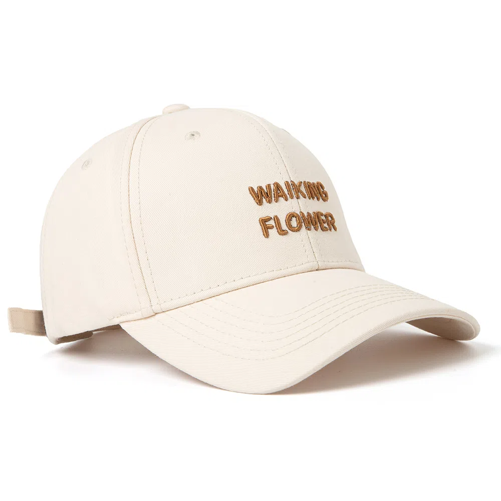 白卷 硬顶时尚百搭透气宽檐字母 棉 棒球帽 男女同款情侣款