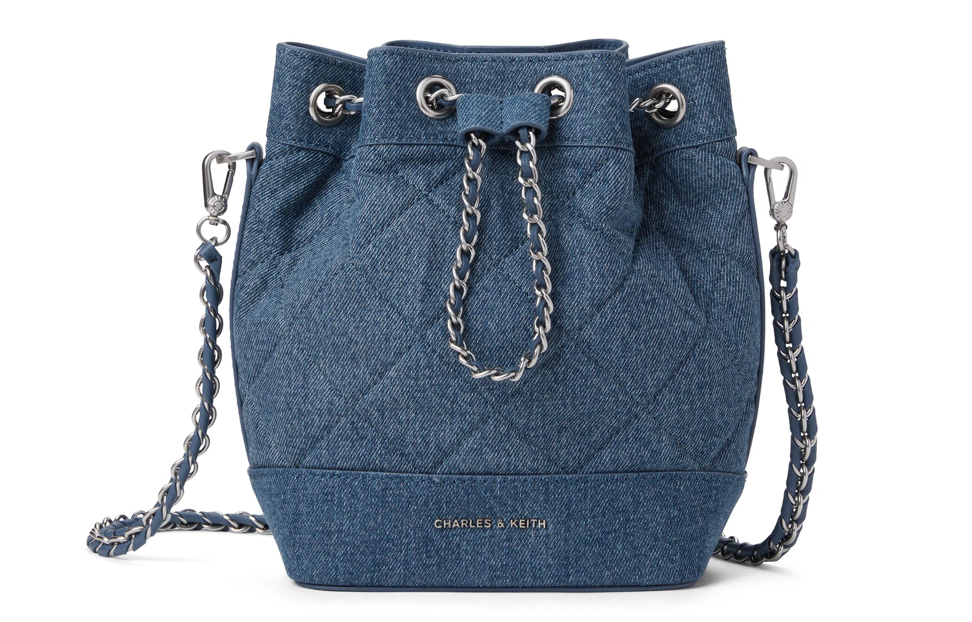 Charles & Keith Quilted Chain Backpack