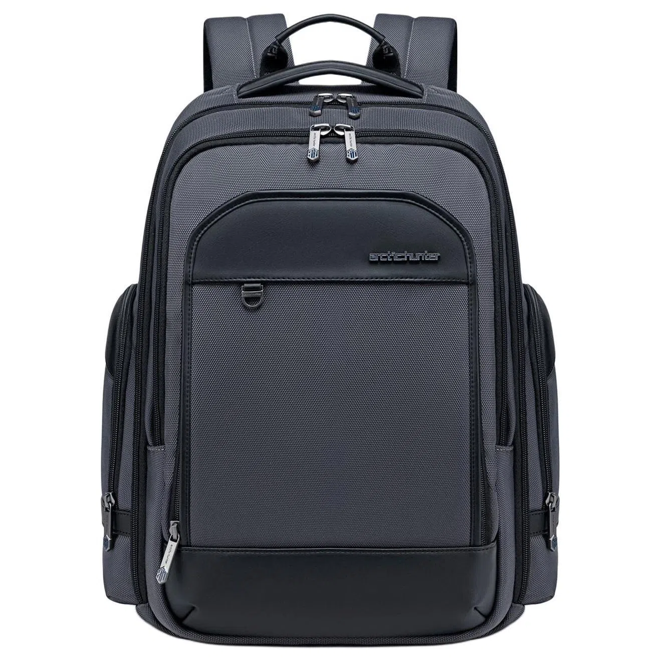 北极猎人 大容量商务多功能 涤纶 双肩包 大号 男女同款情侣款 黑色/蓝色/灰色