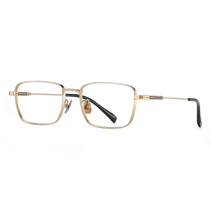 【联系客服可配度数】 苍木优品 复古超轻近视眼镜框黑色窄方框可配度数痞帅 β钛 方形 光学镜架 男女同款情侣款