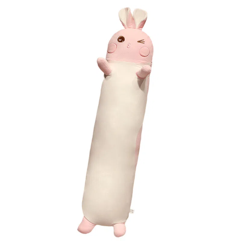 狐狸仙 卡通动物长条抱枕哈士奇 软萌猫咪 玩偶 毛绒公仔