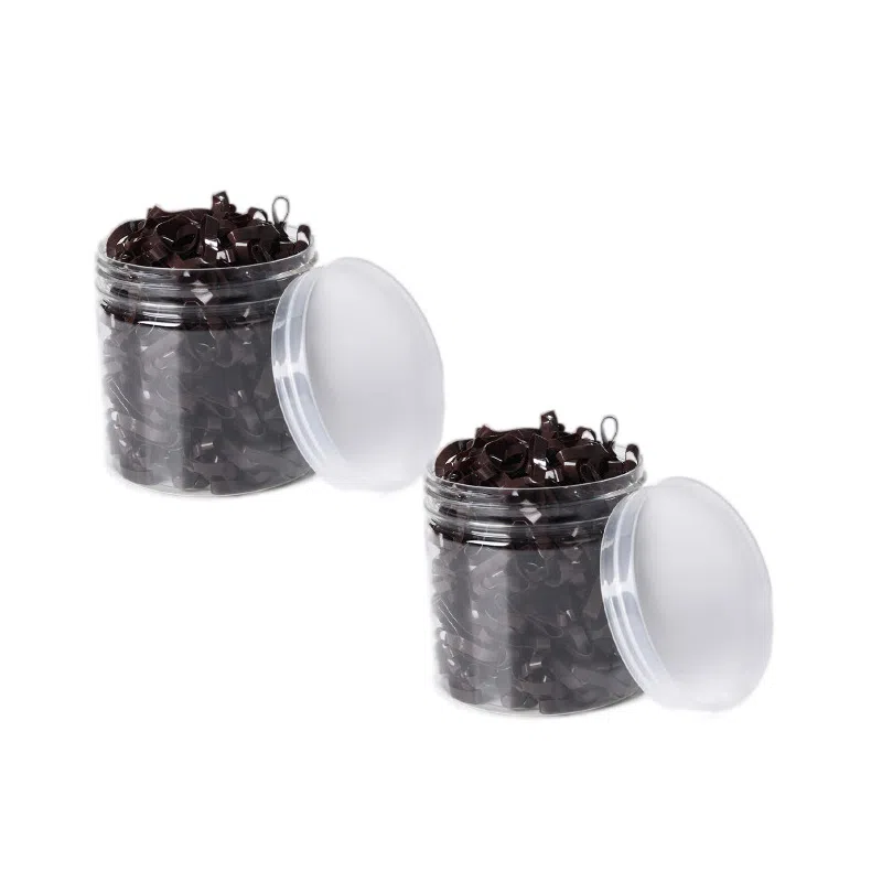 左欧 橡皮筋扎头发黑色小皮筋一次性高弹力儿童 发圈 女款