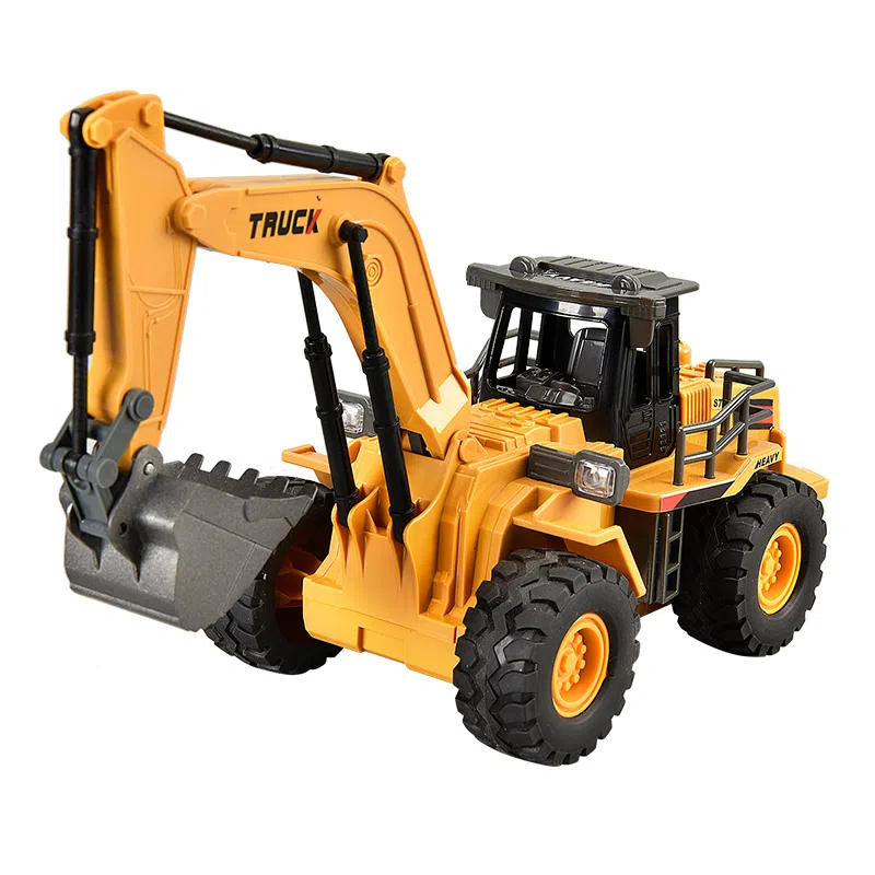 星珀乐 合金挖掘机 运输车 铲车 推土机 工程车 遥控玩具