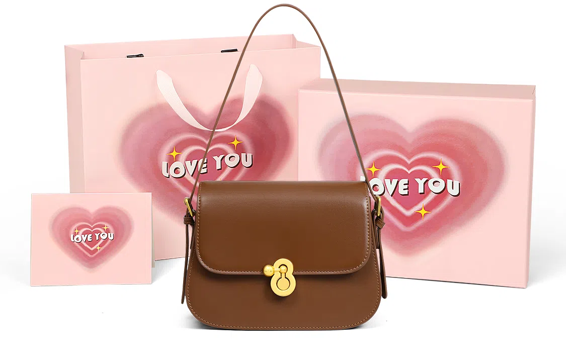 COMELY Small Shoulder Bag Coffee