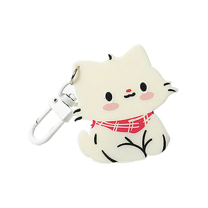 一点潮玩 可爱百搭围巾小猫 钥匙扣背包包配饰  谷圈挂件