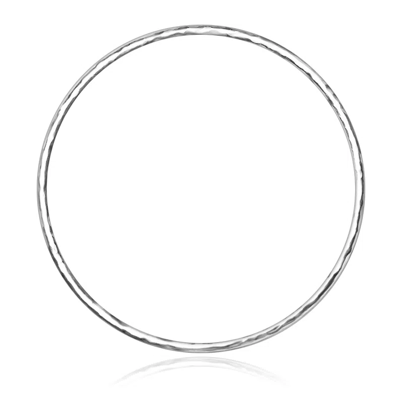 谧月珠宝 新中式国潮风古风清冷感小众设计古法传承锤纹镯子个性时尚极简主义显年轻复古素圈温婉温柔 合金 手镯 女款