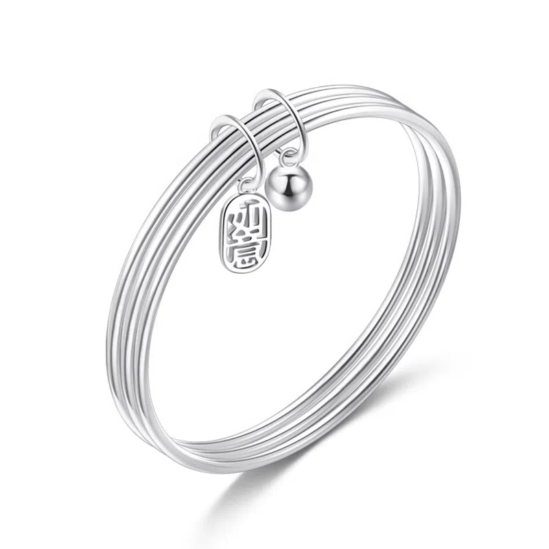 谧月珠宝 如意铃三生三世小众高级感福气招财 精致铃铛灵动小众设计高级感福气招财纳福 小众设计 合金 手镯 女款