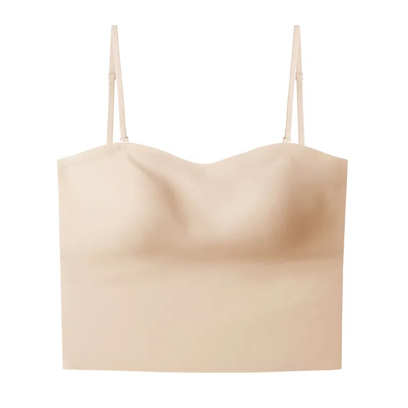 内在密码 交叉美背文胸一体式背心内衣百搭无痕小吊带胸垫夏薄款内搭显瘦裹胸防走光