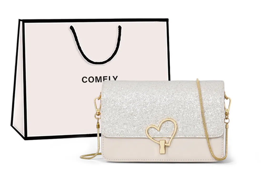 COMELY Small Shoulder Bag White