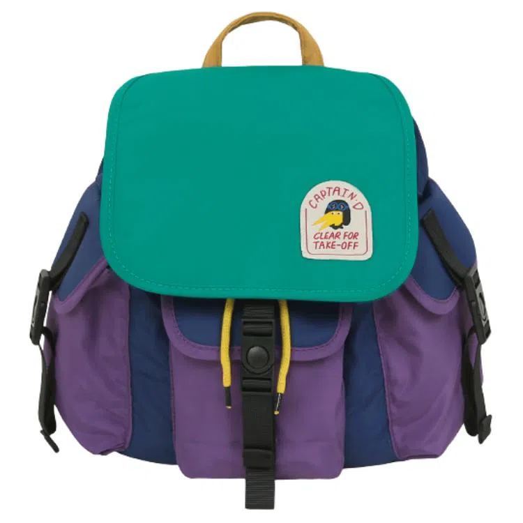 云朵工厂 飞行员伞兵小包 锦纶 双肩包 常规 男女同款情侣款 浅灰色/黑色/深蓝色