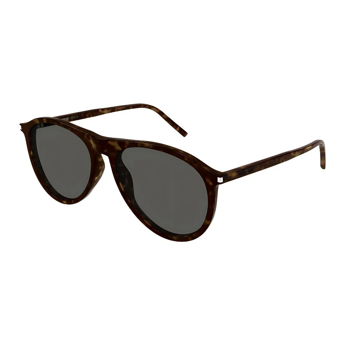Saint Laurent Logo Sunglasses Tortoise
