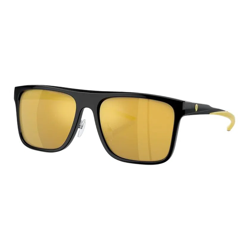 法拉利 标识设计 注入 不规则形 太阳眼镜 男女同款情侣款 黑色