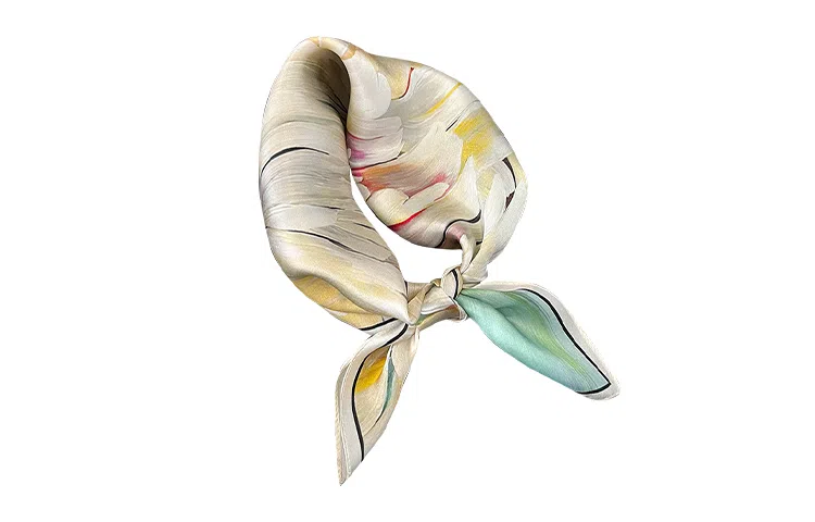 纳兰杜 气质优雅减龄百搭款时尚设计感包包绑带多功能配饰小方巾礼盒装 蚕丝 丝巾 女款 绿色